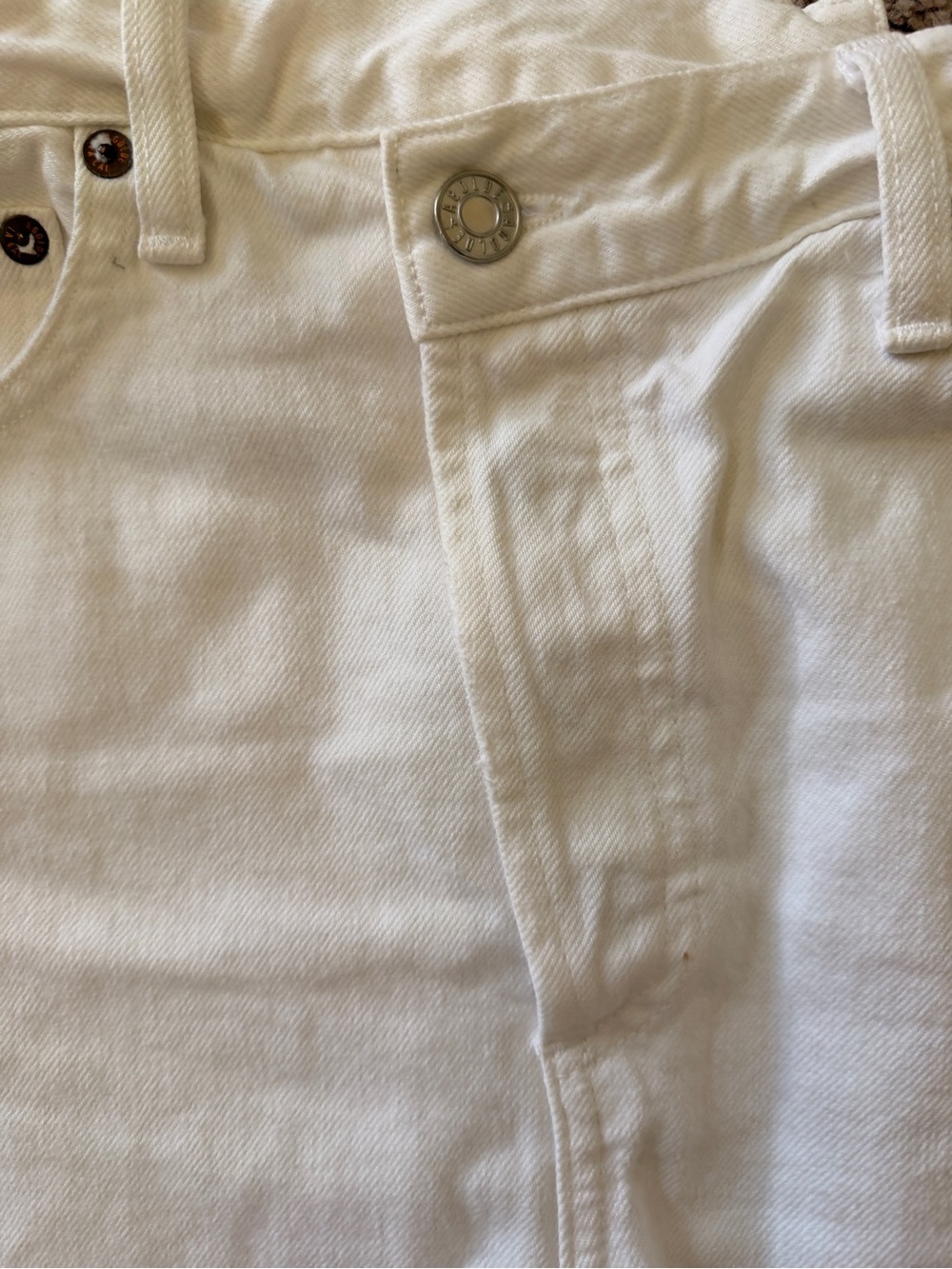 AGOLDE white denim shorts - Picture 5 of 10